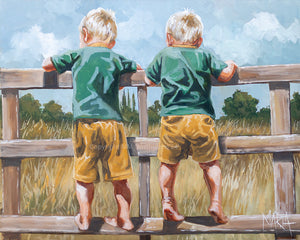 Springbokkies on the fence | Original Art