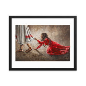 Touching the hem of Jesus | Paper Prints