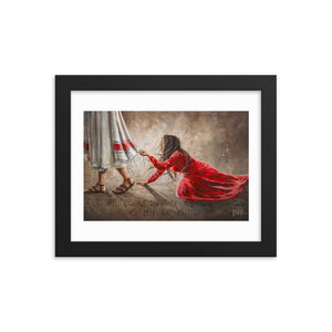 Touching the hem of Jesus | Paper Prints