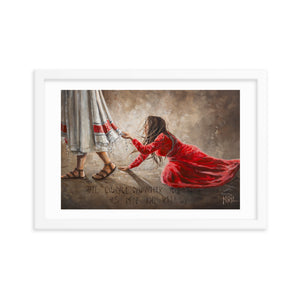 Touching the hem of Jesus | Paper Prints