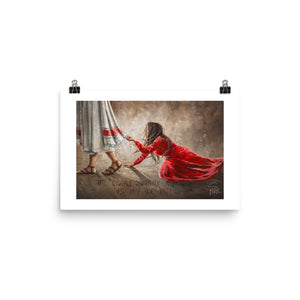 Touching the hem of Jesus | Paper Prints