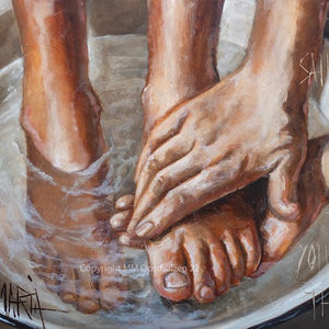 Washing Feet | Canvas Prints