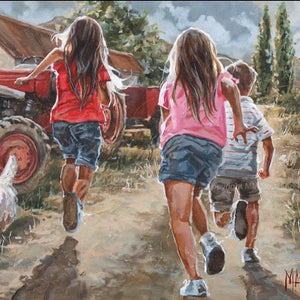 Running Home | Luxury Canvas Prints