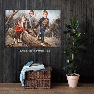 On the tree trunk | Luxury Canvas Prints