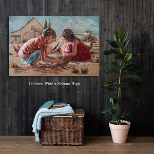 Farm Kids | Luxury Canvas Prints