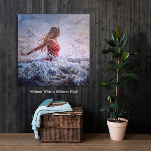 When I see a flood you see a promise | Luxury Canvas Prints