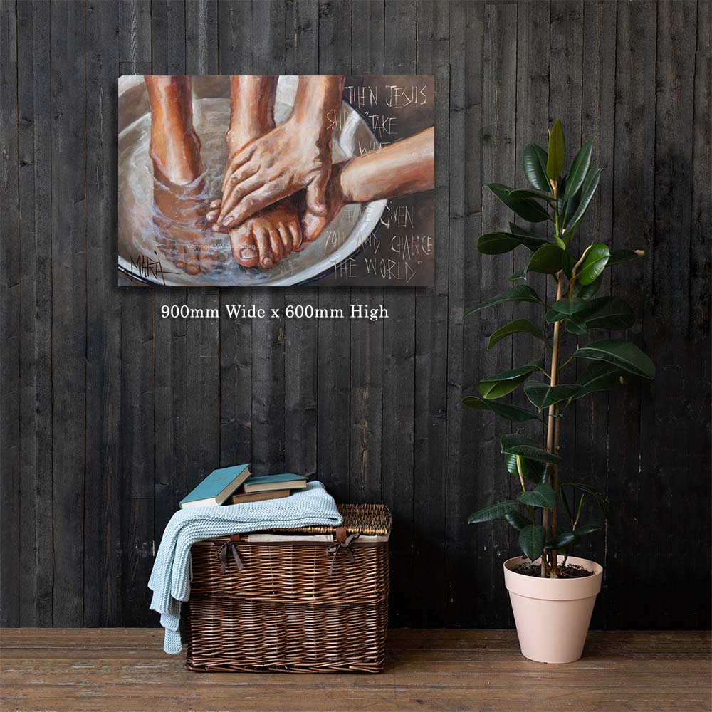 Washing Feet | Luxury Canvas Prints