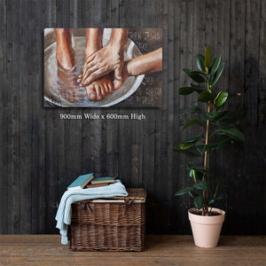 Washing Feet | Luxury Canvas Prints