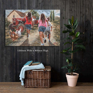 Running Home | Luxury Canvas Prints