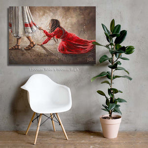 Touching the hem of Jesus | Luxury Canvas Prints