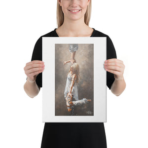 He lifted me out of the deepest water | Canvas Prints