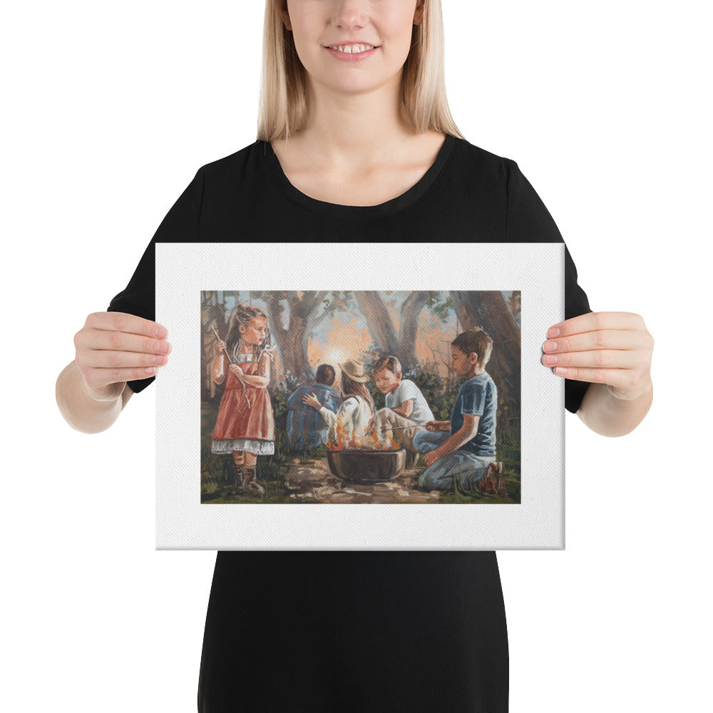 Smores and fireflies | Canvas Prints