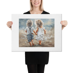 Little ones on the run | Canvas Prints