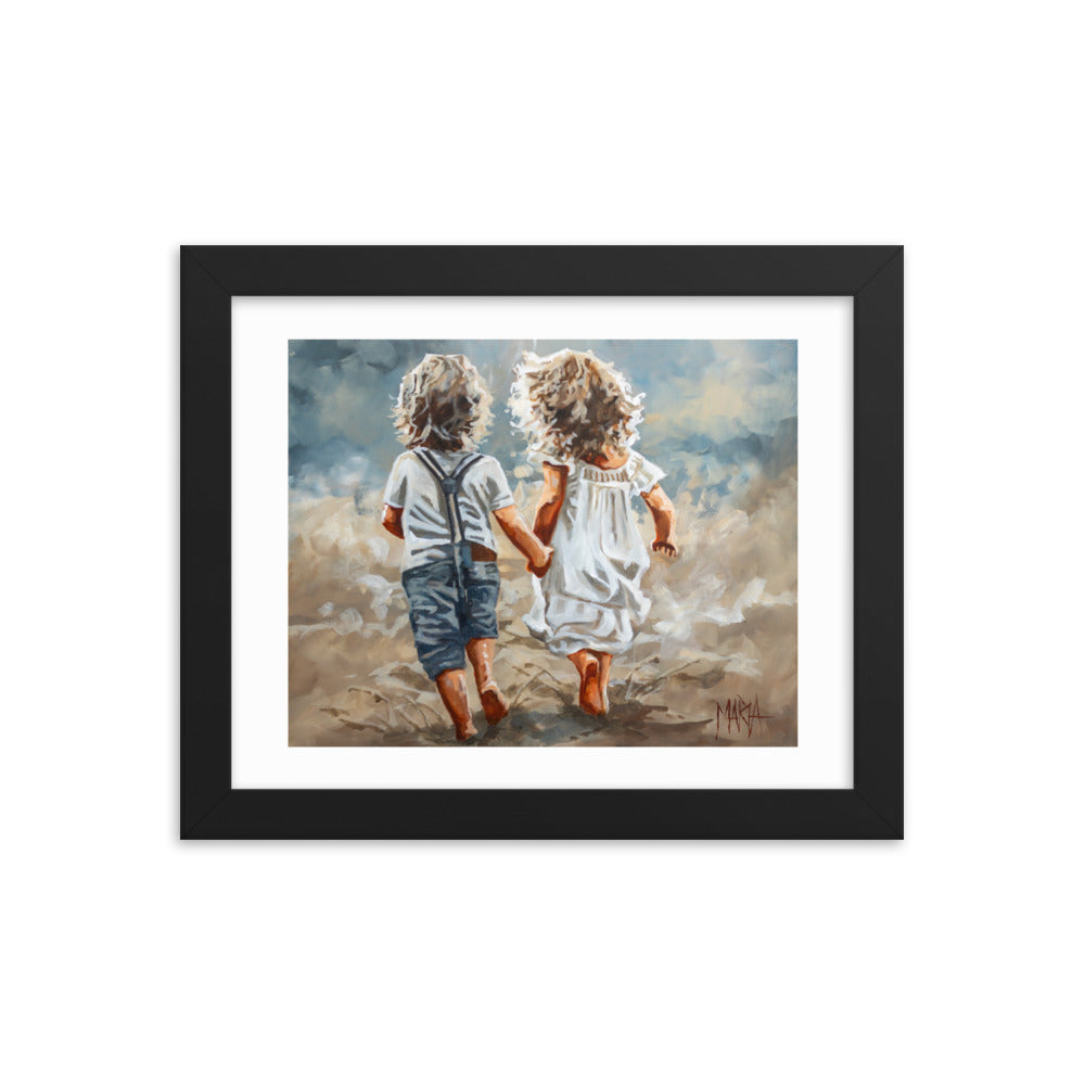 Little ones on the run | Paper Prints
