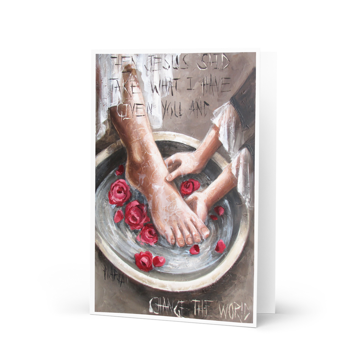 Washing Feet II | Greeting Card