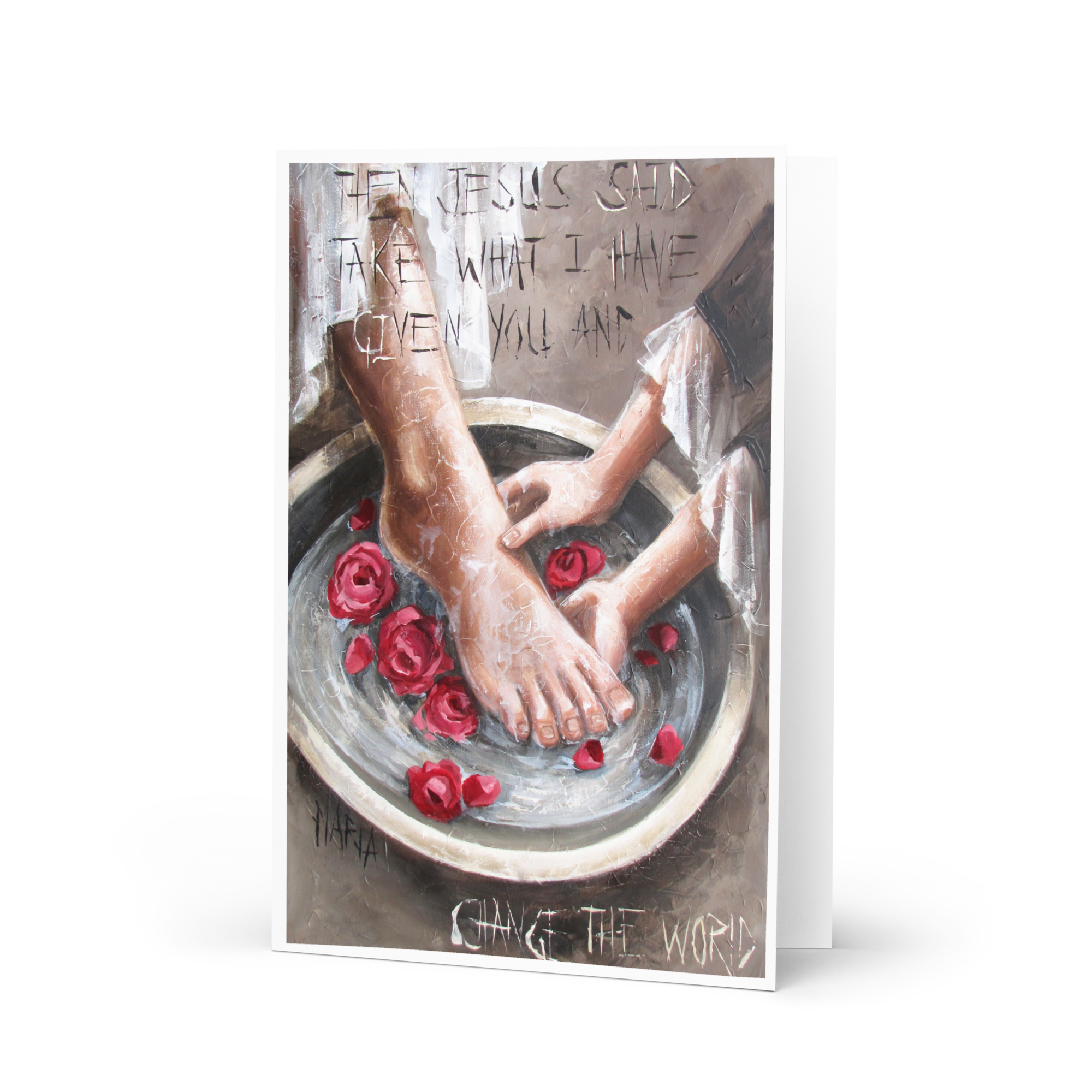 Washing Feet II | Greeting Card