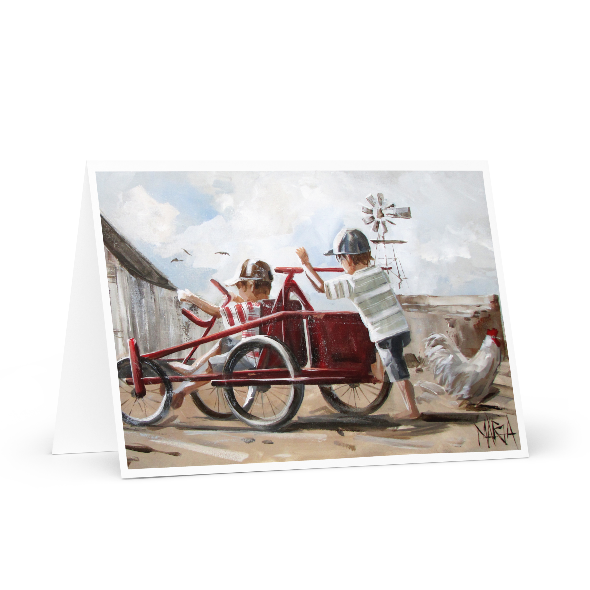 The Racing Car | Greeting Card