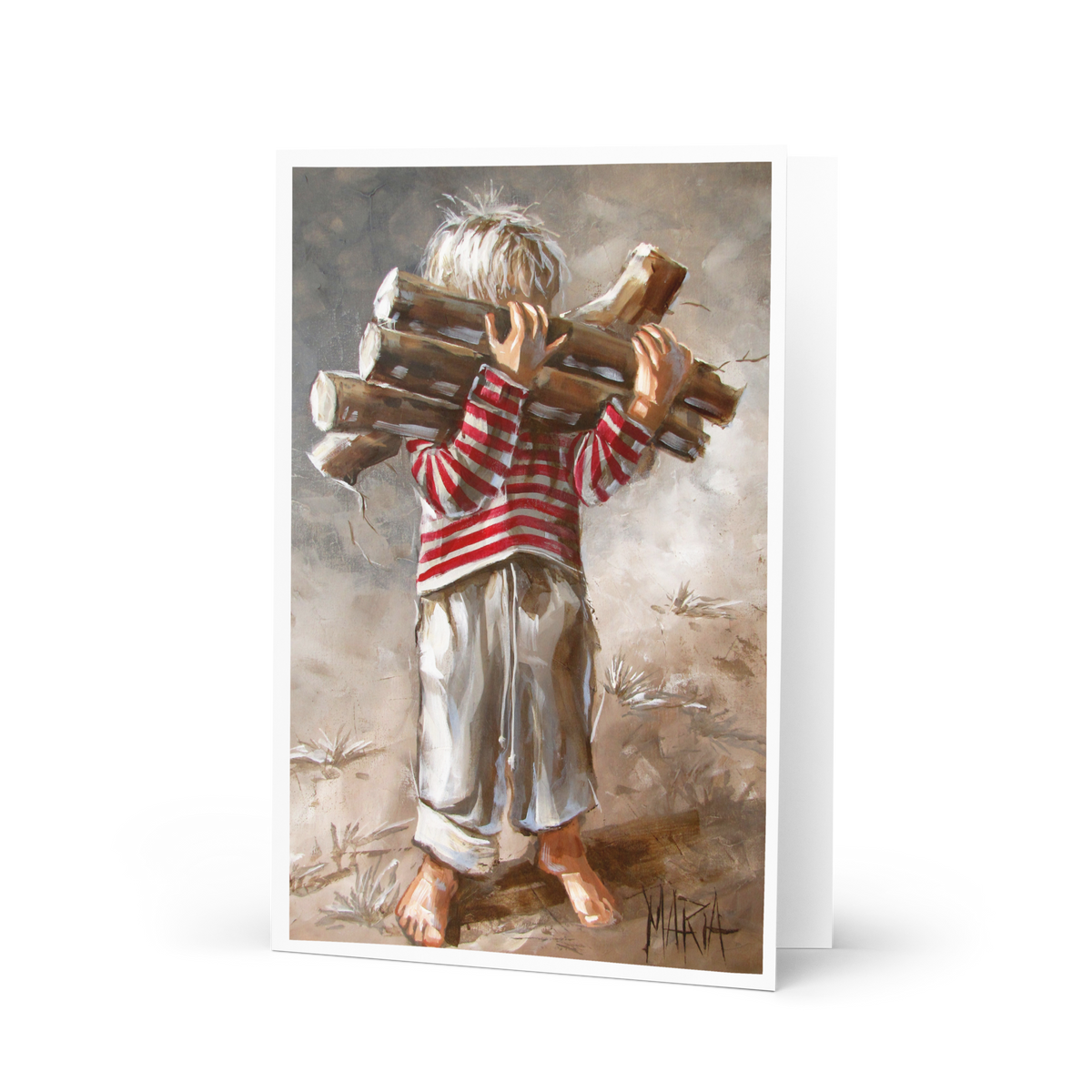 Fireplace Wood | Greeting Card