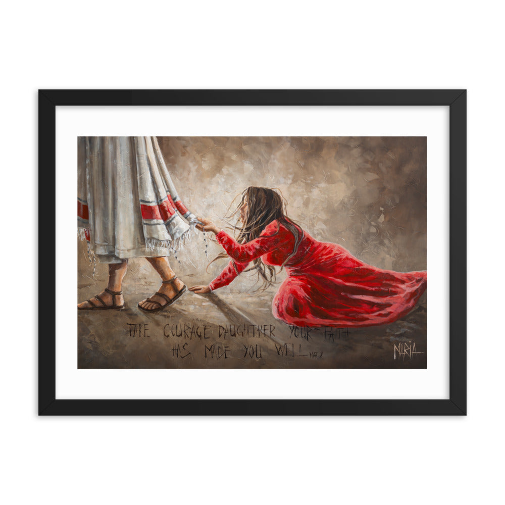 Touching the hem of Jesus | Paper Prints