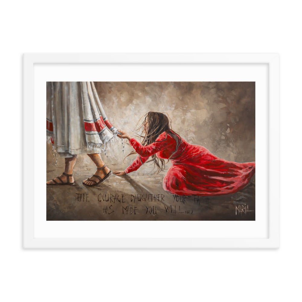 Touching the hem of Jesus | Paper Prints