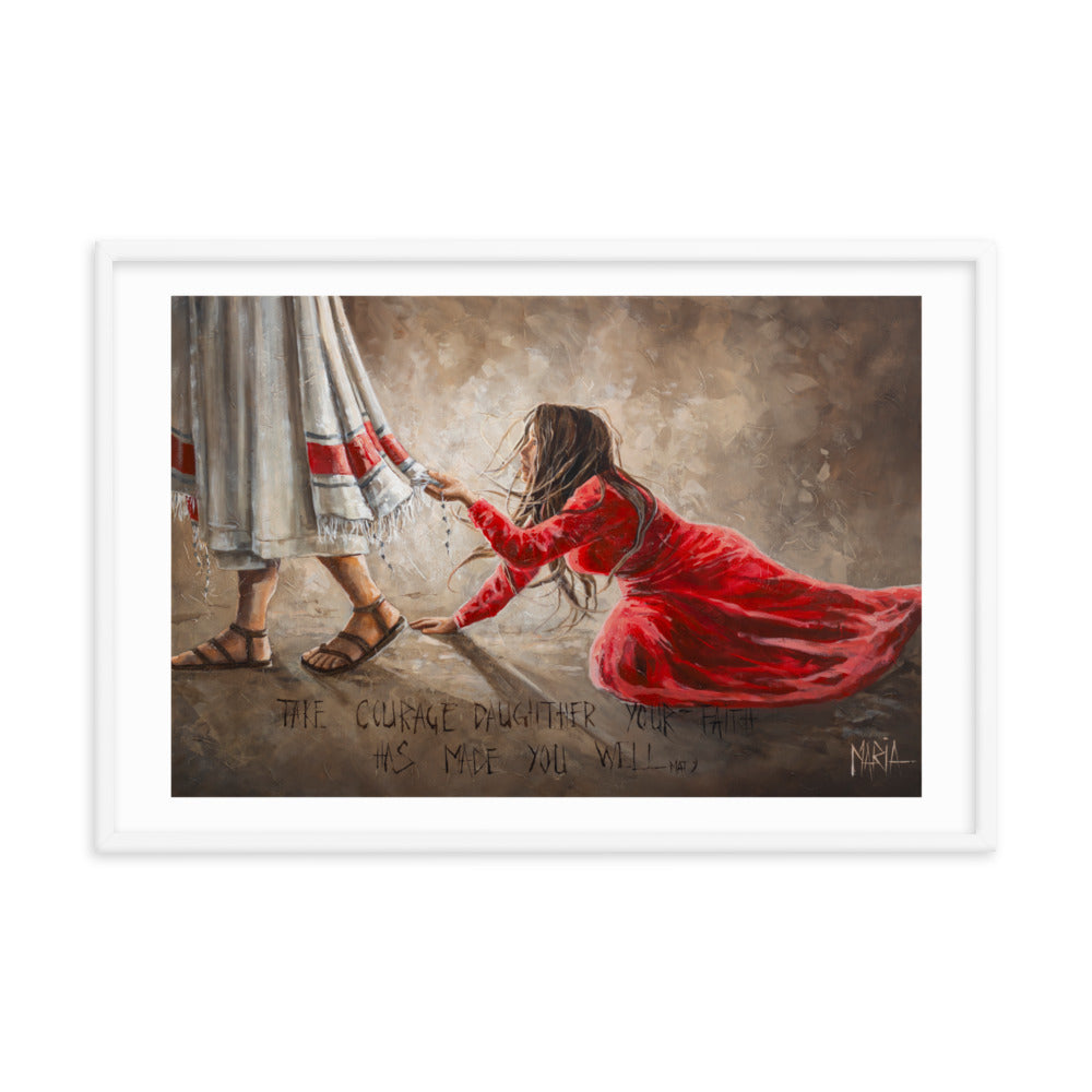 Touching the hem of Jesus | Paper Prints
