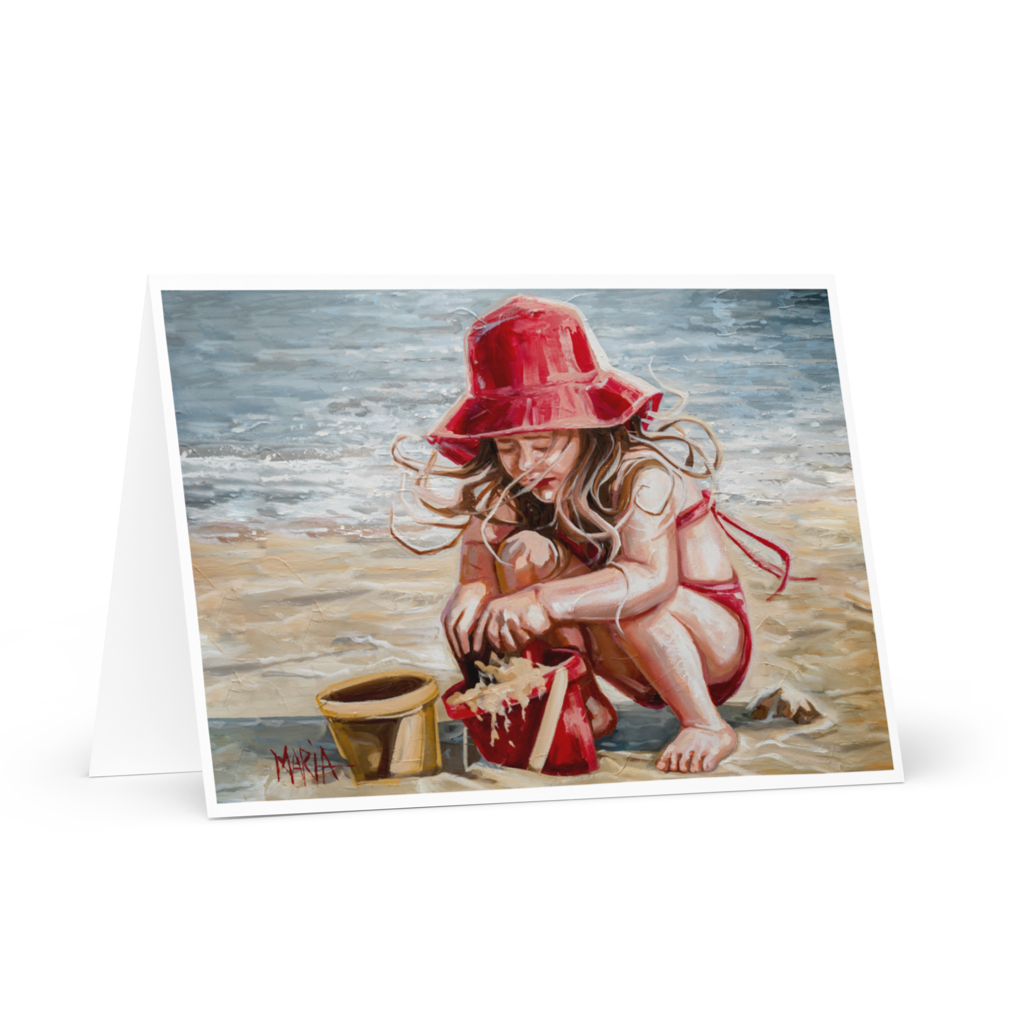 Girl in Red | Greeting Card