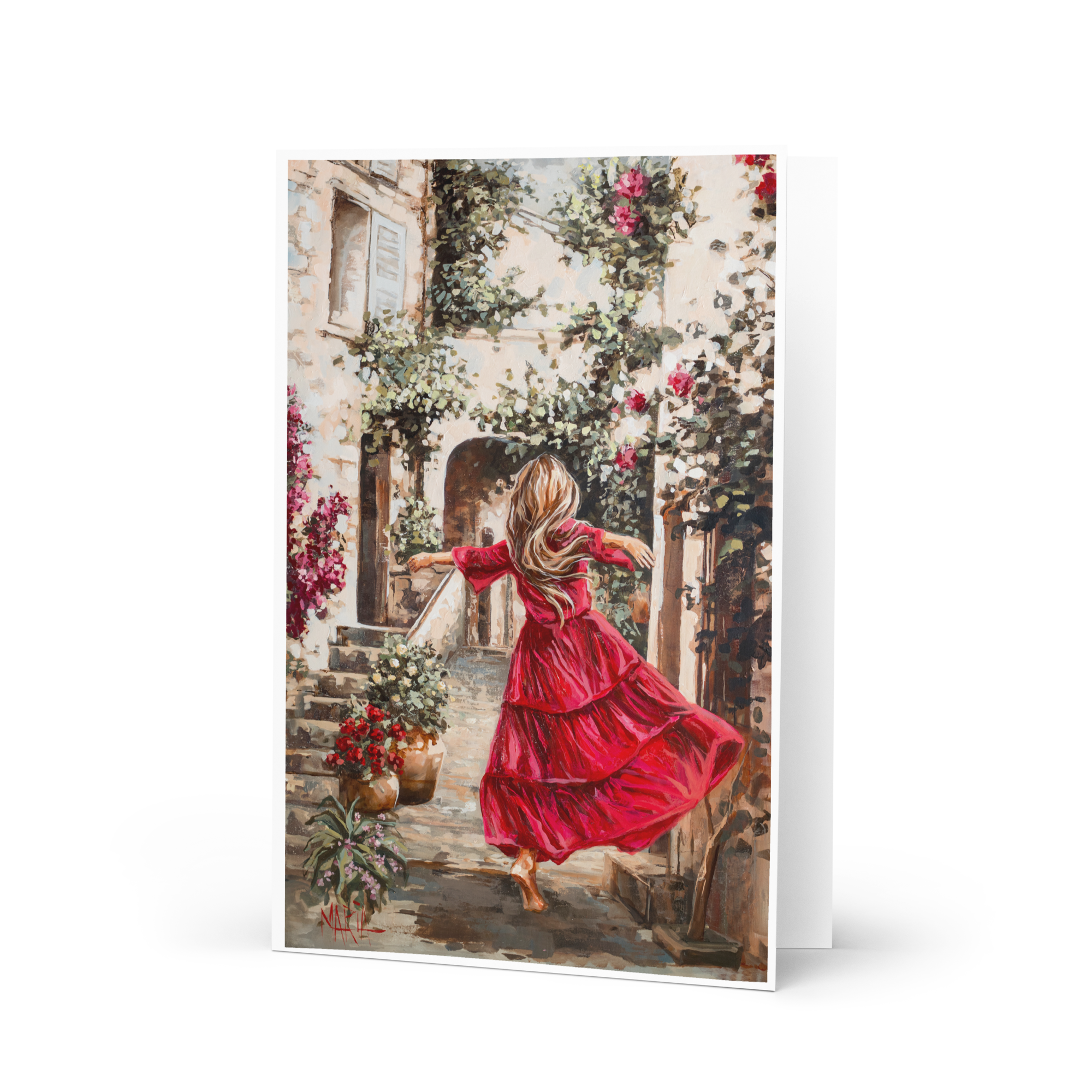 I never walk alone | Greeting Card