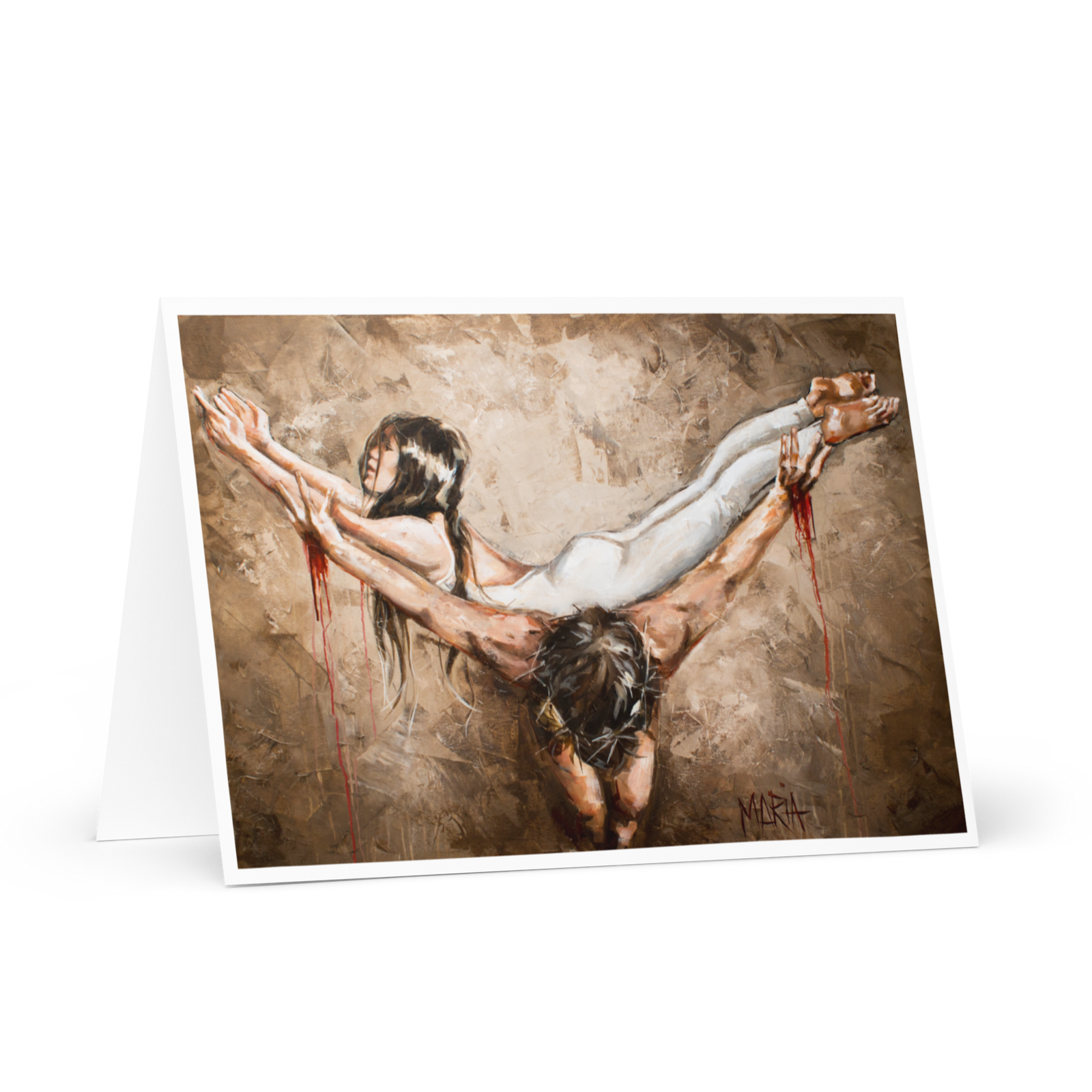 MGCU17089 On His Shoulders | Greeting Card