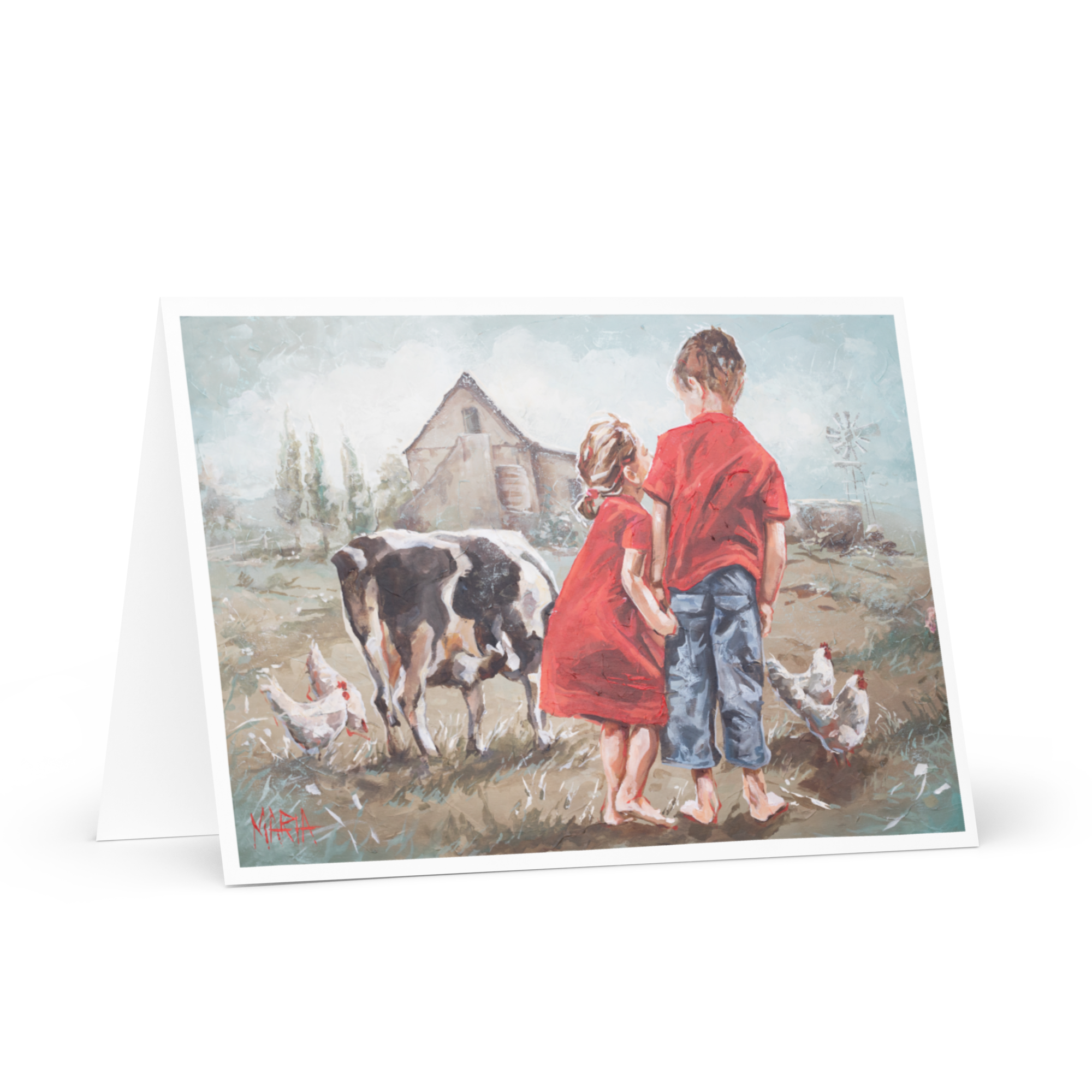 Milk Farm | Greeting Card