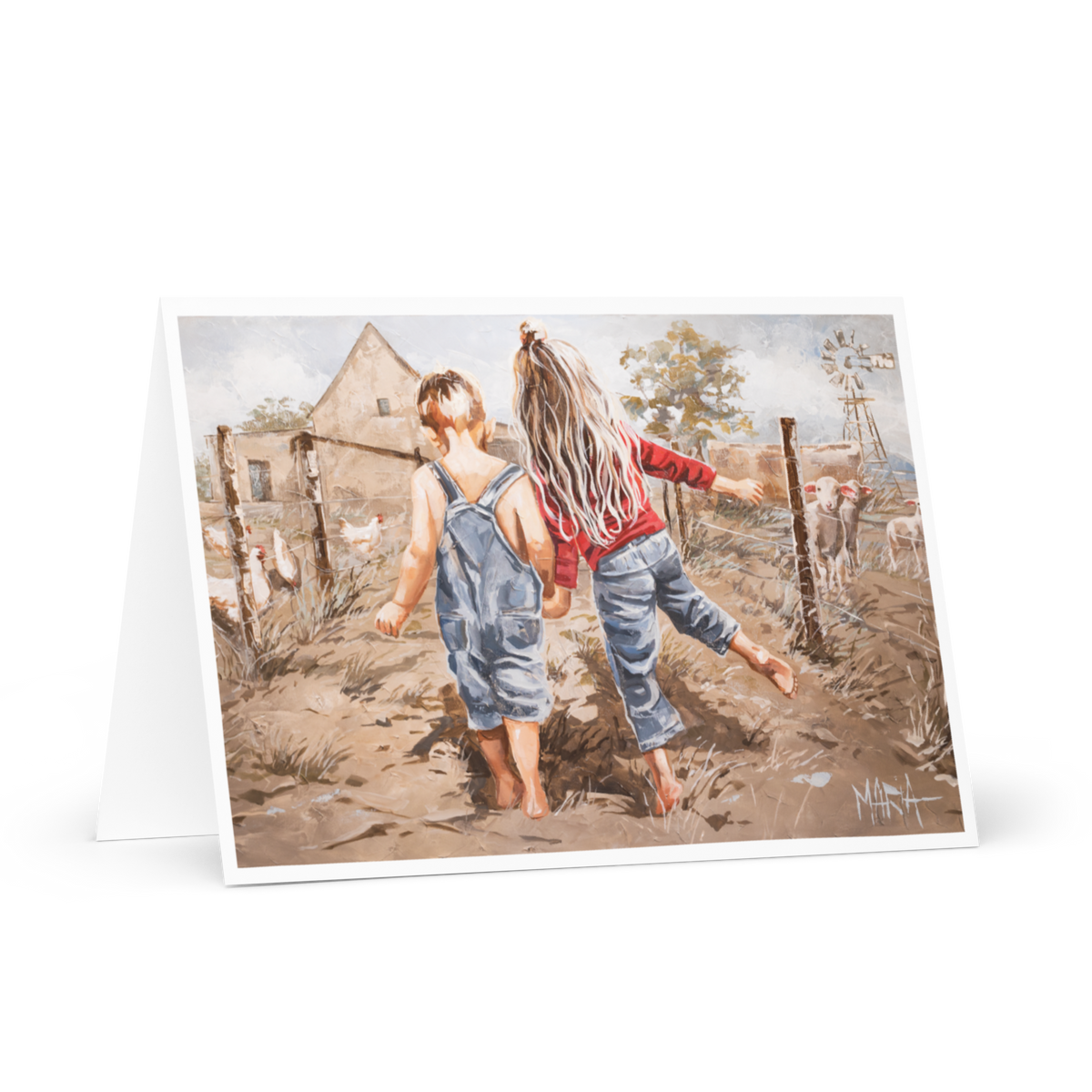 Walk in the garden | Greeting Card