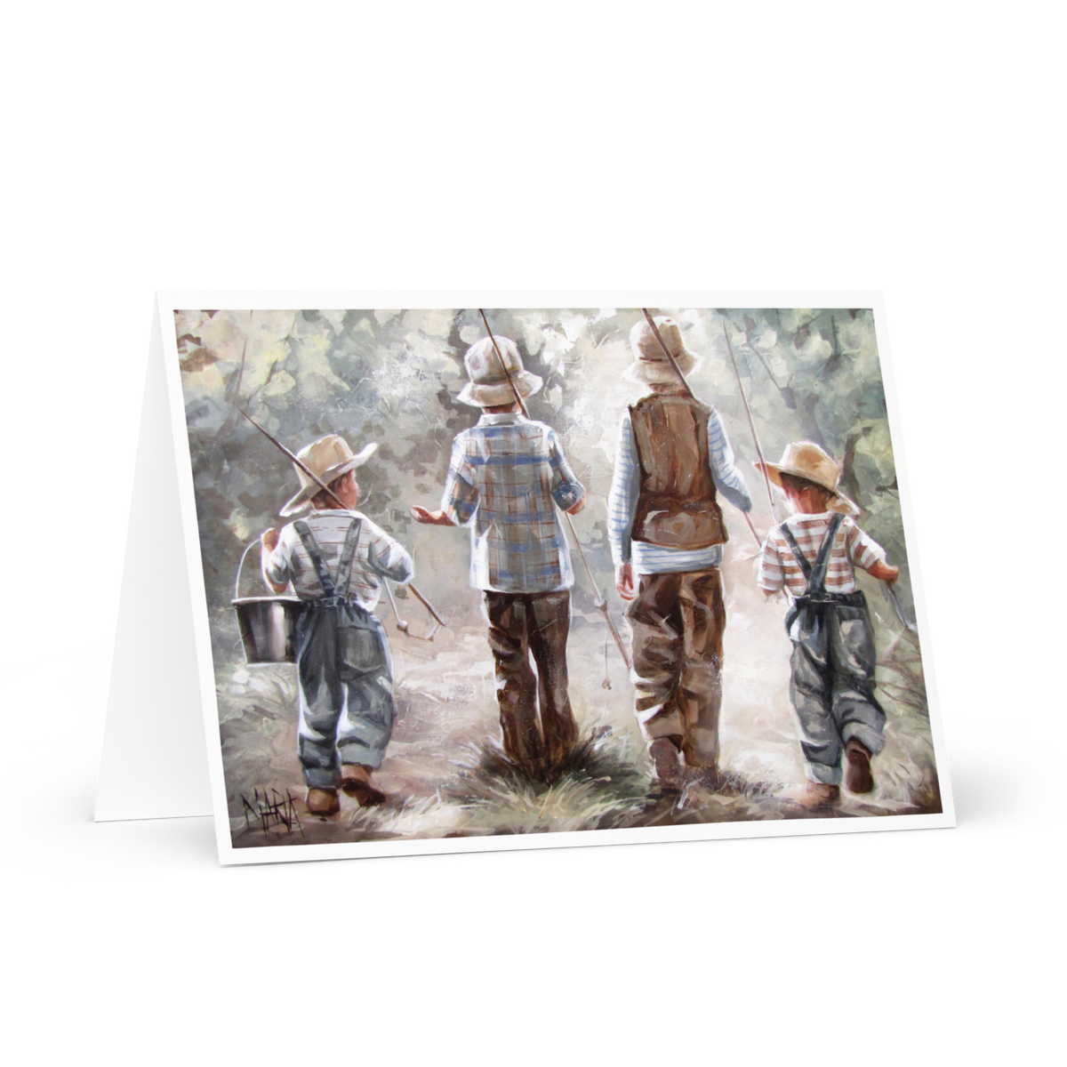 On a fishing trip | Greeting Card