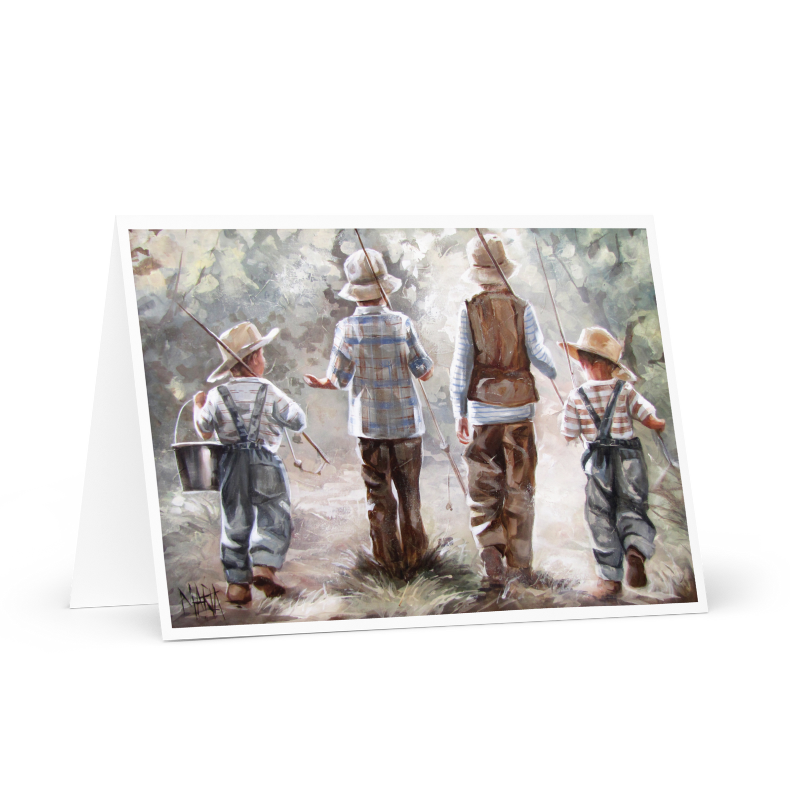On a fishing trip | Greeting Card