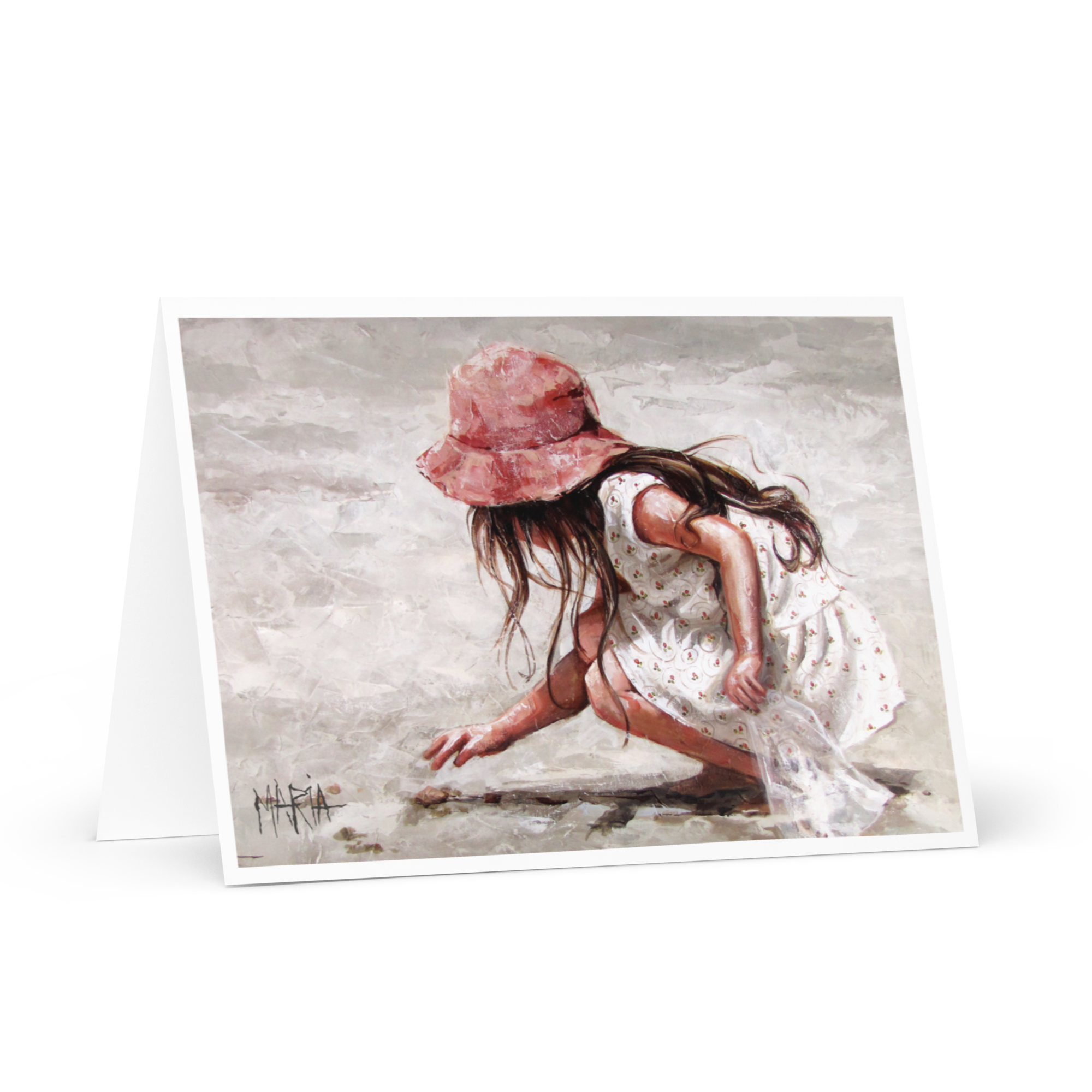 Searching for Shells | Greeting Card