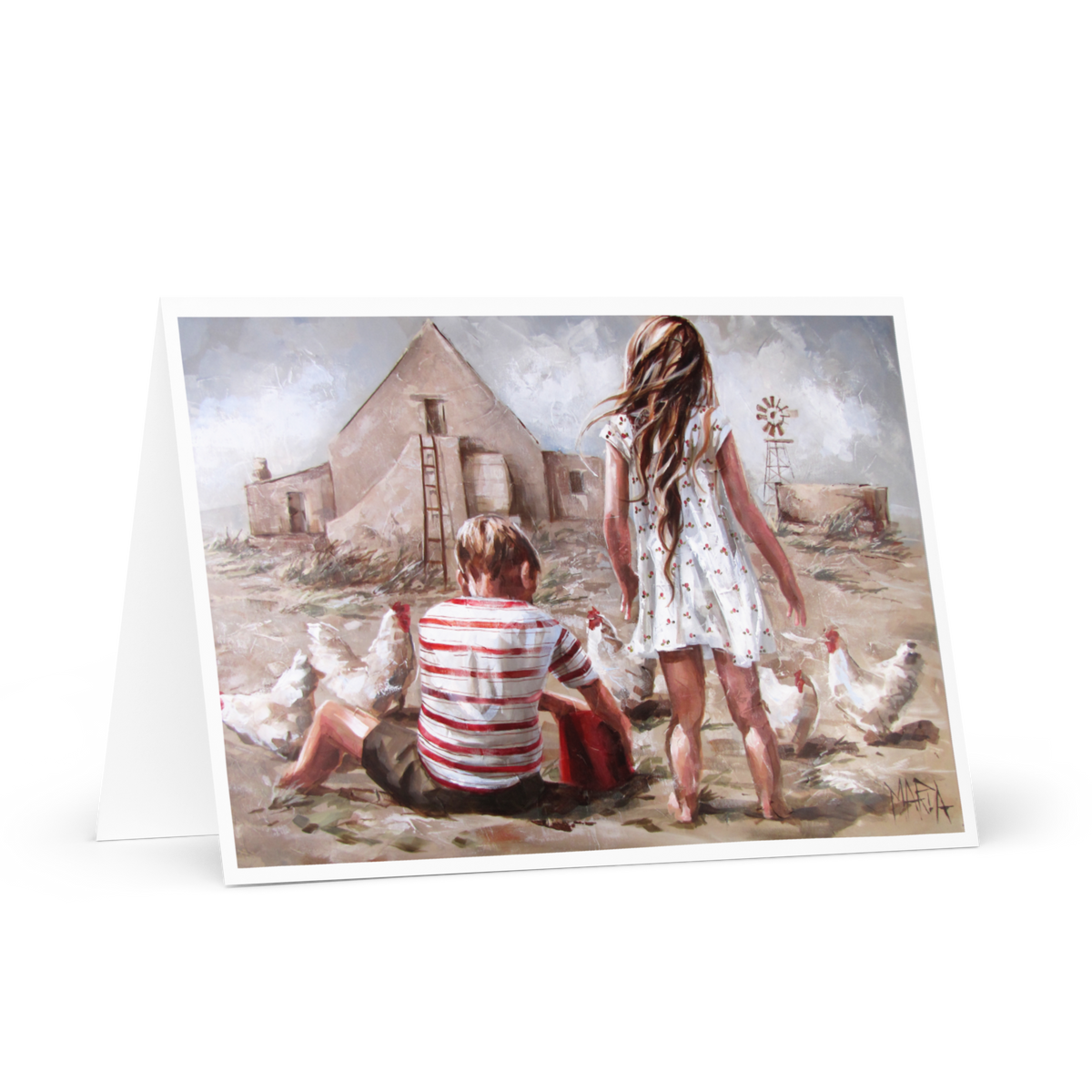 Catching Crickets | Greeting Card