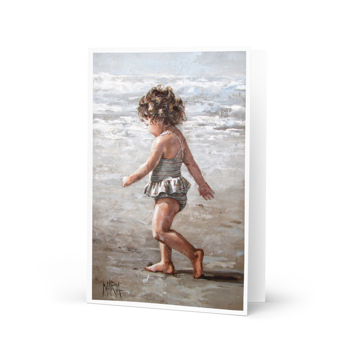 Walk on the beach | Greeting Card