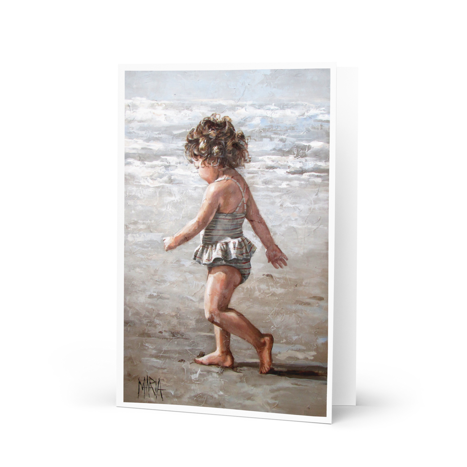 Walk on the beach | Greeting Card