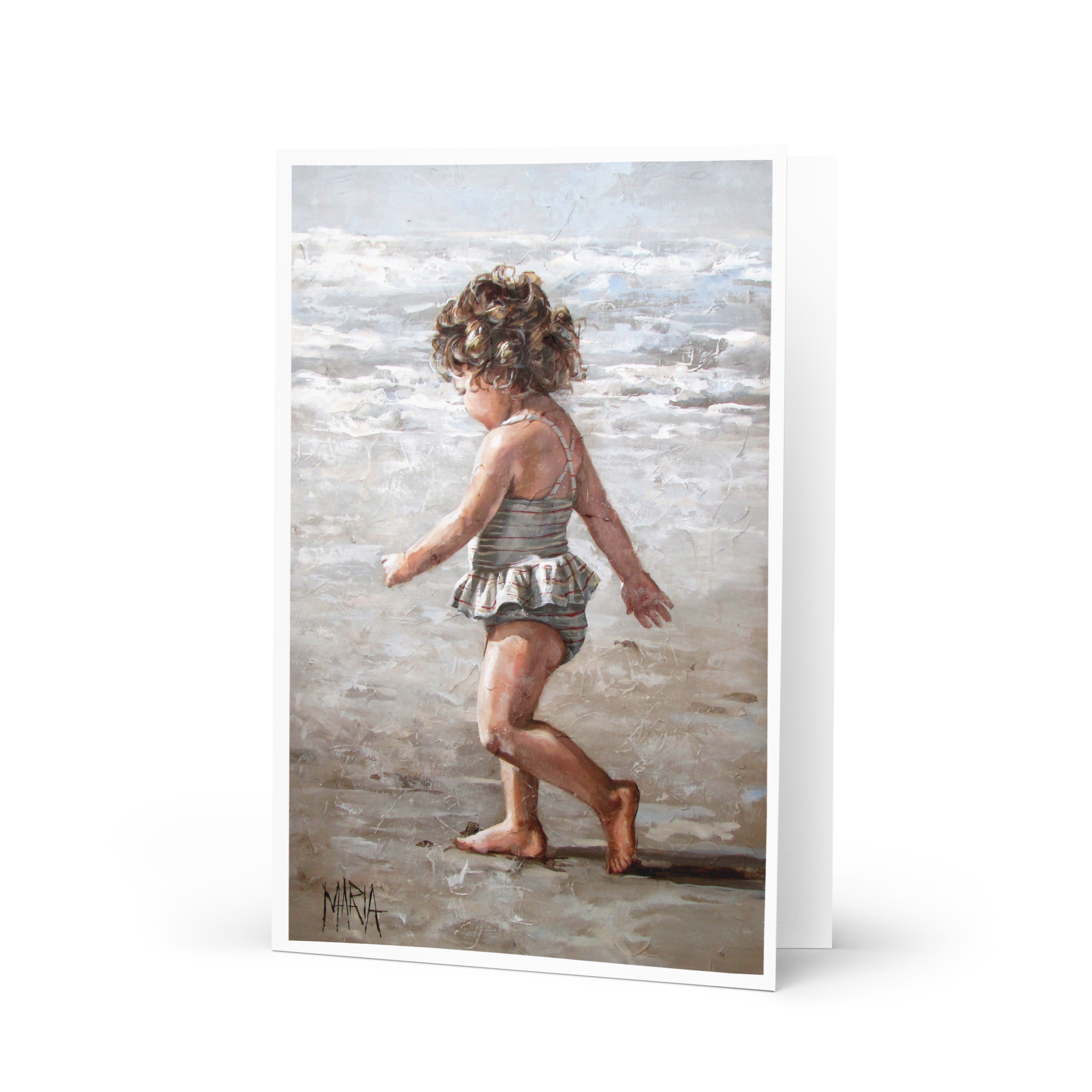 Walk on the beach | Greeting Card