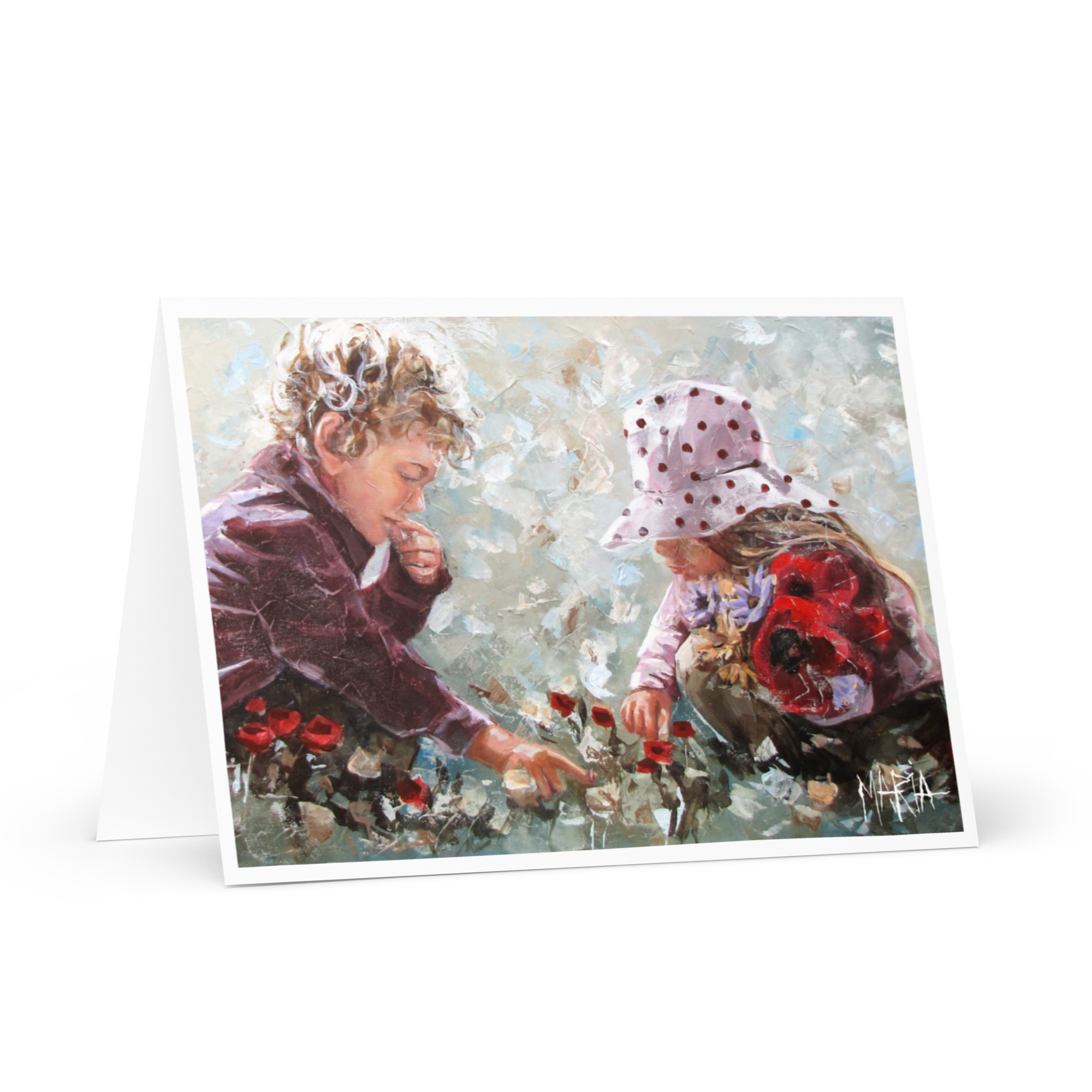 Picking Flowers | Greeting Card