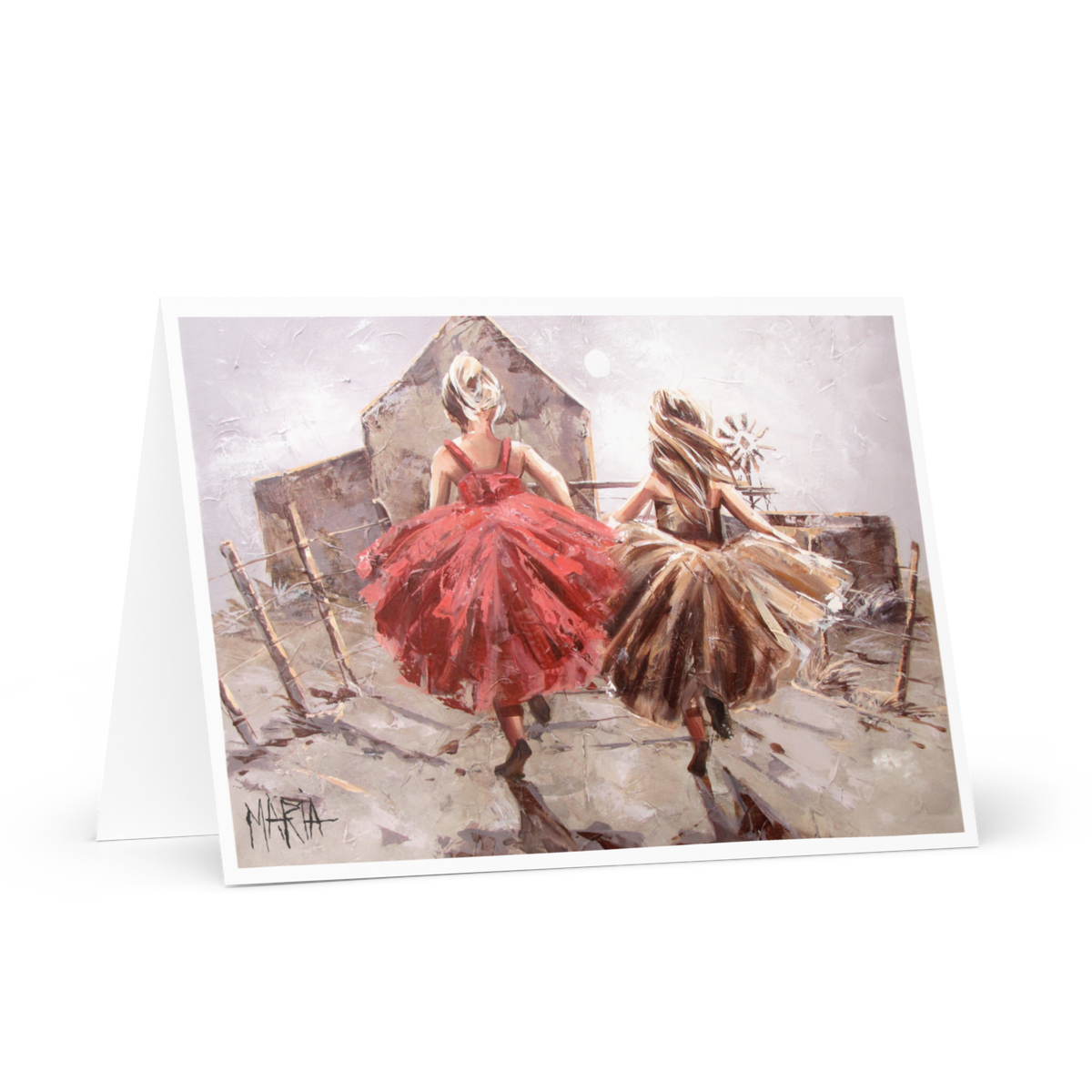 Tutus on the farm | Greeting Card