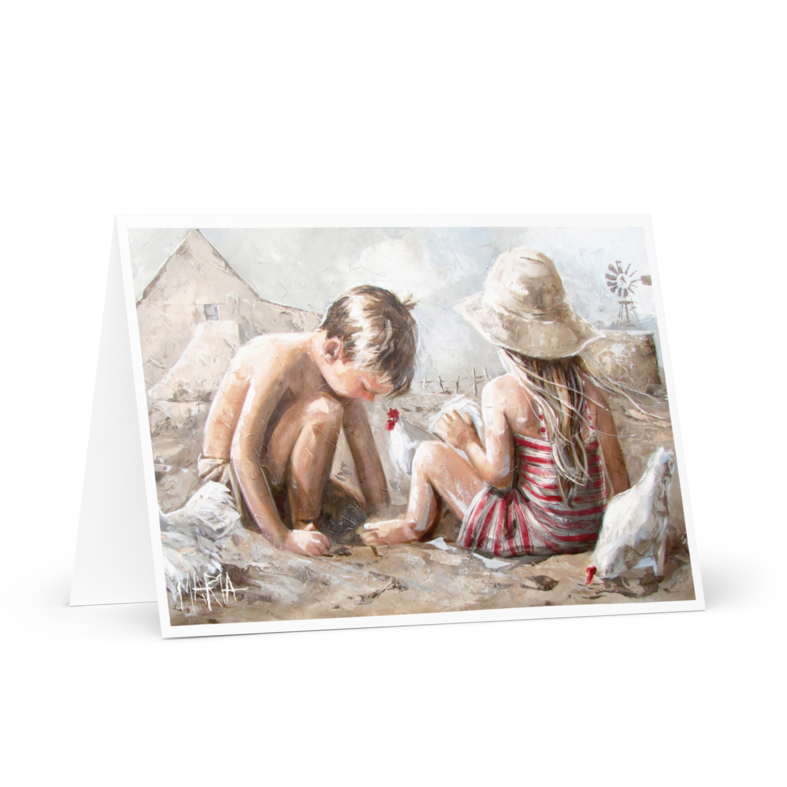 Playing Together | Greeting Card