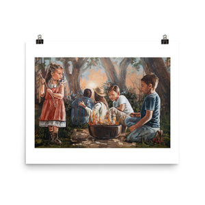 Smores and fireflies | Paper Prints